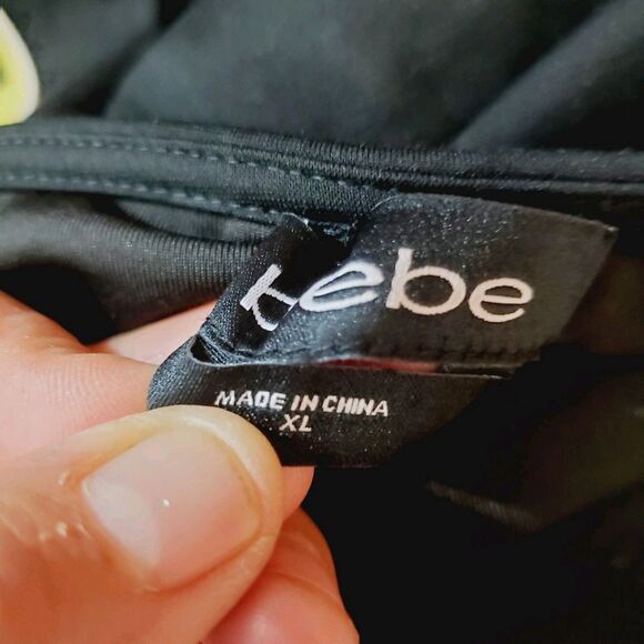 Bebe Black Strapless Dress Size XL - Picture 5 of 7